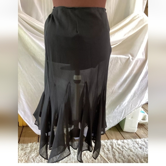 Women's Sheer Black Skirt - J.B.S. - Size 14W - Picture 1 of 12